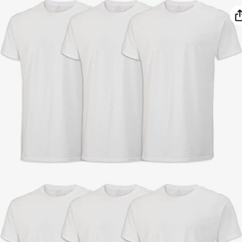 Fruit of the Loom | 6 pk white Tee's Size M New in Package